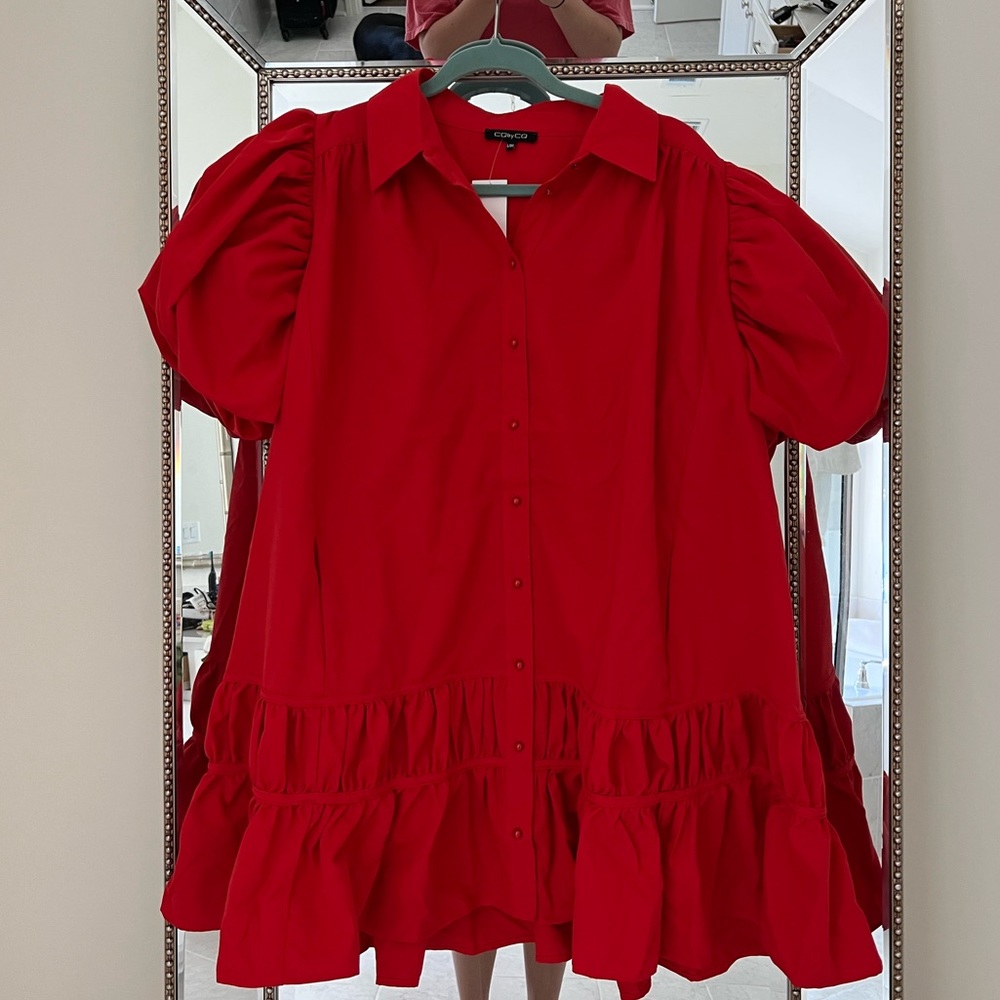 CQ BY CQ RED DRESS (L/XL)